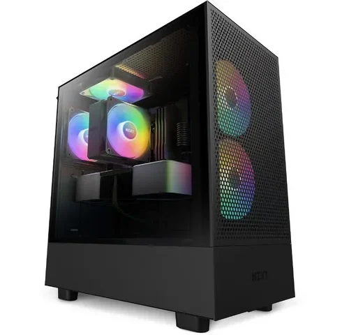 NZXT кутия за компютър H5 Flow RGB with window black