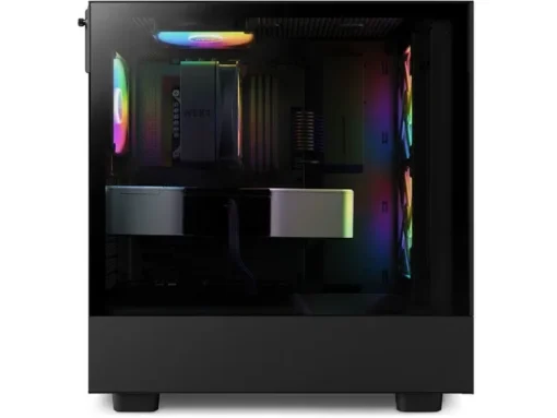 NZXT кутия за компютър H5 Flow RGB with window black - Image 5