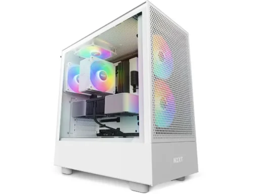 NZXT кутия за компютър H5 Flow RGB with window white - Image 2