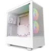 NZXT кутия за компютър H5 Flow RGB with window white