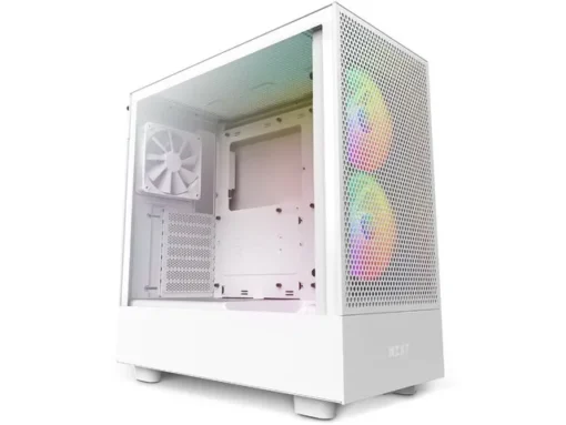 NZXT кутия за компютър H5 Flow RGB with window white