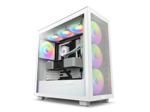 NZXT кутия за компютър H7 Flow RGB with window white