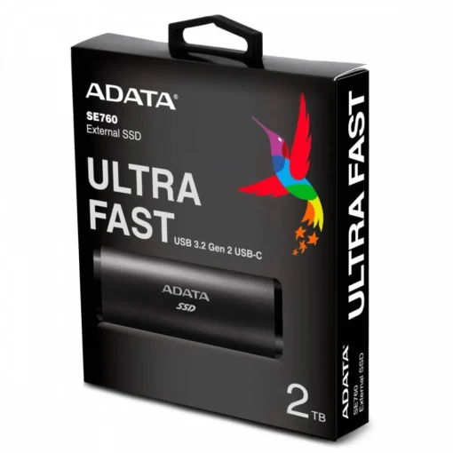 Adata външен SSD SE760 2TB USB3.2-A/C black - Image 2