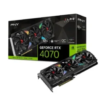 PNY видео карта GeForce RTX 4070 12GB XLR8 VERTO OC DLSS 3 VCG407012TFXXPB1-O