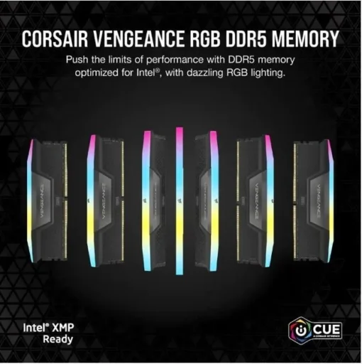 Corsair DDR5 VENGEANCE RGB памет 64GB/6000 (2x32GB) CL30 AMD EXPO - Image 5