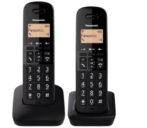 Panasonic Telephone KX-TGB612 Dect Black Duo