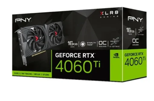 PNY видео карта GeForce RTX4060Ti 16GB XLR8 VERTO OC DUAL FAN - Image 2