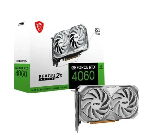 MSI видео карта GeForce RTX 4060 VENTUS 2X WHITE OC 8GB GDDR6 128bit