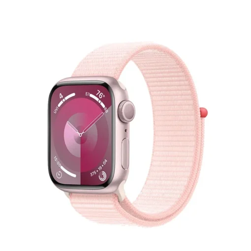 Apple Watch Series 9 GPS 41mm Pink Aluminium Case with Light Pink Sport Loop