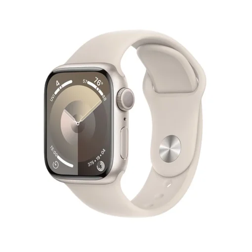 Apple Watch Series 9 GPS 45mm Starlight Aluminium Case with Starlight Sport Band - M/L