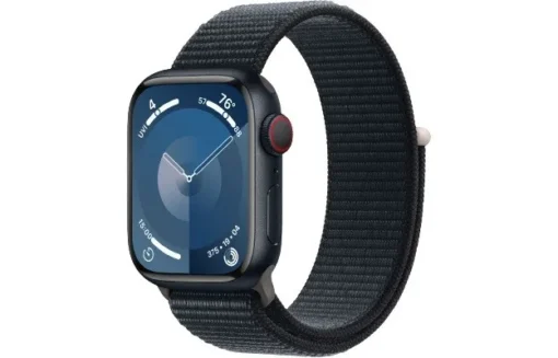 Apple Watch Series 9 GPS + Cellular 41mm Midnight Aluminium Case with Midnight Sport Loop