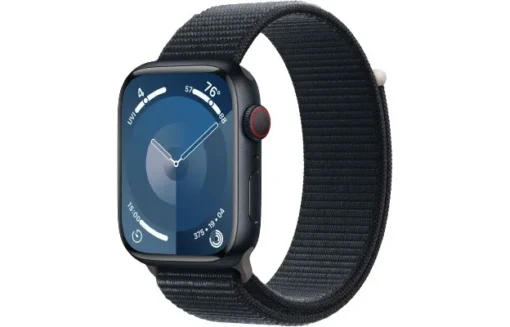 Apple Watch Series 9 GPS + Cellular 45mm Midnight Aluminium Case with Midnight Sport Loop