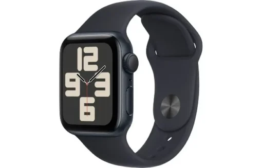 Apple Watch SE GPS 40mm Midnight Aluminium Case with Midnight Sport Band - S/M