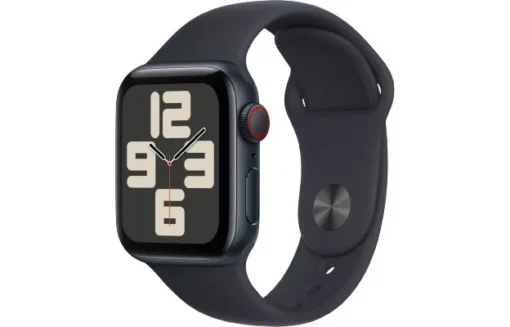 Apple Watch SE GPS + Cellular 40mm Midnight Aluminium Case with Midnight Sport Band - M/L