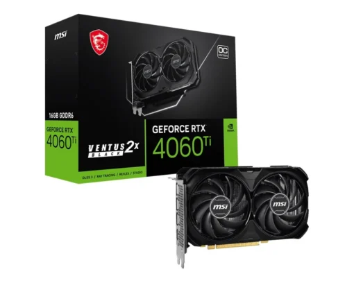 MSI видео карта GeForce RTX 4060 Ti Ventus 2X OC 16GB GDDR6 128b black