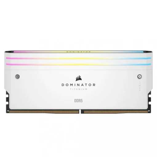 Corsair памет DDR5 Dominator Titanium RGB 64GB/6600(2*32GB) CL32 Intel XMP white - Image 3