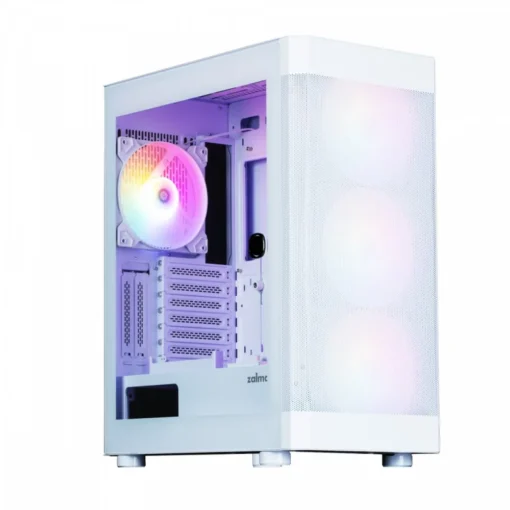 Zalman I4 TG ATX Mid Tower 4 fans RGB White - Image 3