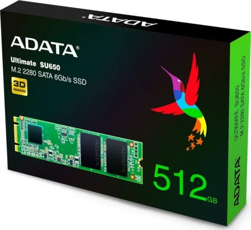 Adata Drive SSD Ultimate SU650 512GB M.2 TLC 3D 2280 SATA - Image 4