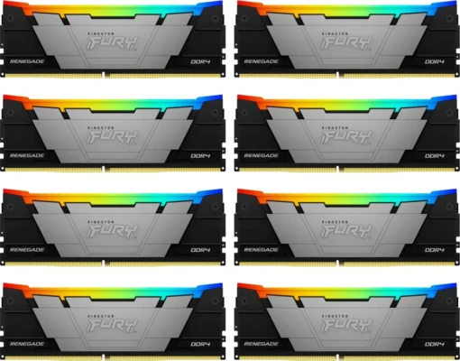 Kingston памет DDR4 Fury Renegade RGB 256GB(8*32GB)/3200 CL16