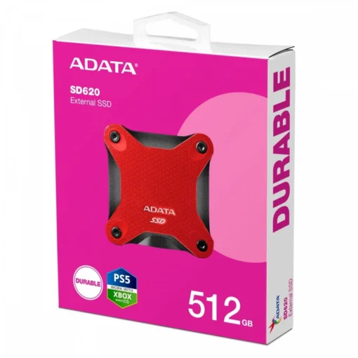 Adata външен SSD SD620 512G U3.2A 520/460 MB/s red - Image 2