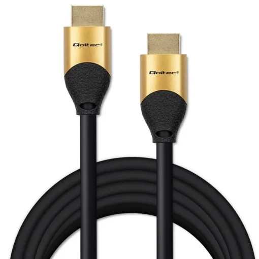 Qoltec HDMI v2.1 cable UHS 8K 60Hz 26AWG GOLD 5m - Image 2