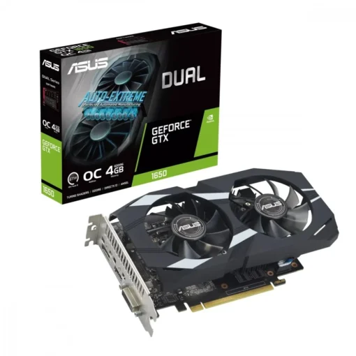 Asus видео карта GeForce GTX 1650 DUAL EVO OC 4G GDDR6 128bit HDMI/DP