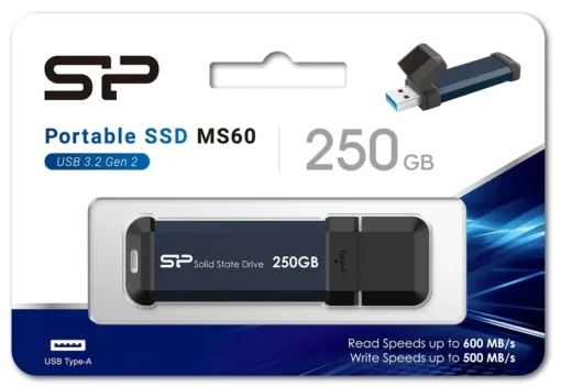 Silicon Power външен SSD MS60 250GB USB 3.2 600/500MB/s - Image 2