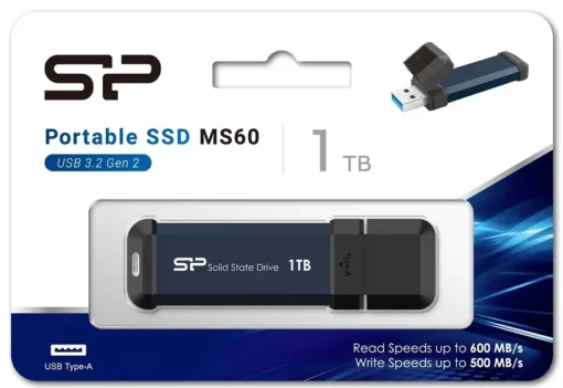 Silicon Power външен SSD MS60 1TB USB 3.2 600/500MB/s - Image 2