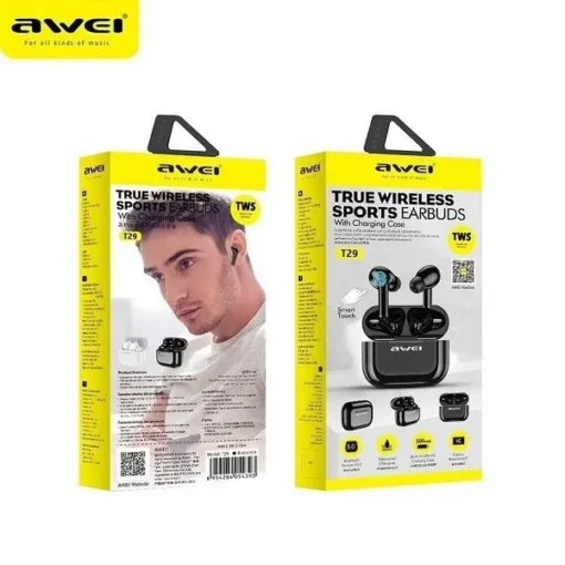 AWEI Bluetooth earphones T29 TWS Black - Image 2