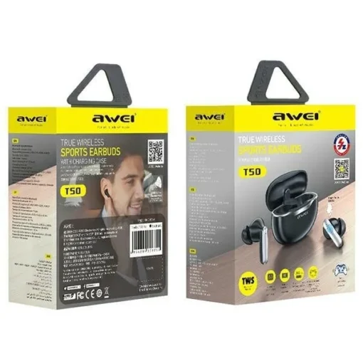 AWEI Bluetooth earphones T50 TWS black - Image 2