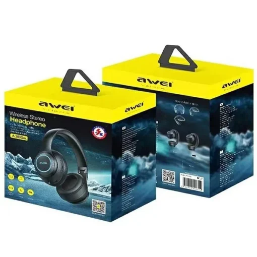 AWEI Bluetooth headphones A300BL black - Image 2