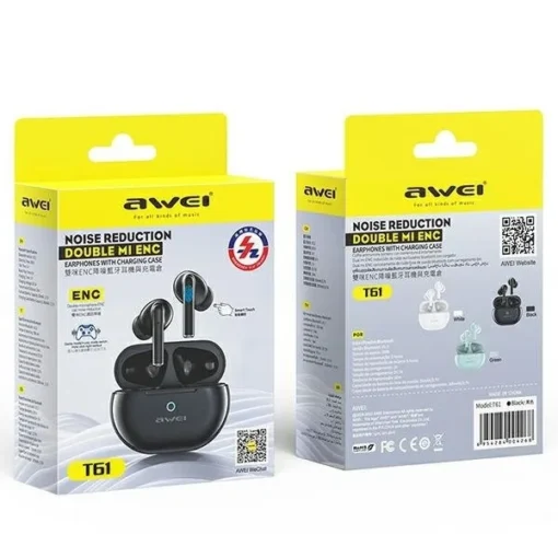 AWEI Bluetooth earphones T61 TWS black - Image 2