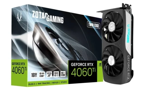 ZOTAC видео карта GeForce RTX 4060 Ti TWIN EDGE 16GB GDDR6 128bit 3DP