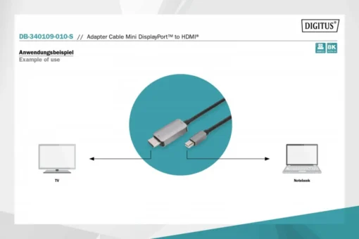 Digitus Cable adapter mini DP DB-340109-010-S - Image 4