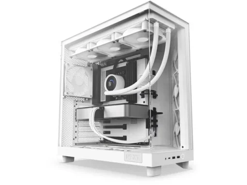 NZXT кутия за компютър H6 Flow with window white