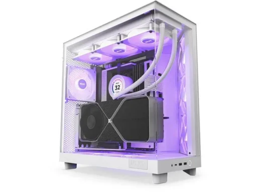 NZXT кутия за компютър H6 Flow RGB with window white