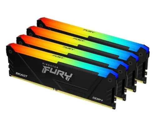 Kingston Pamięć DDR4 Fury Beast RGB 64GB(4*16GB)/3200 CL16