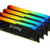 Kingston DDR4 Fury Beast RGB памет 64GB(4*16GB)/3600 CL18