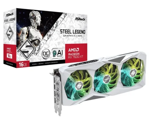 ASRock видео карта Radeon RX 7600 XT STEEL LEGEND 16GB OC 128bit