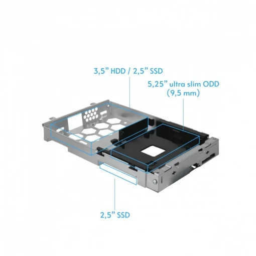 Chieftec Case BE-10B-300 300W mATX Black - Image 5