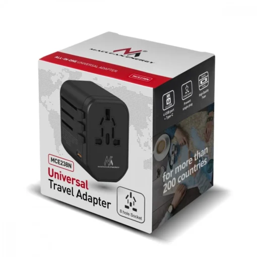 Maclean Travel adapter socket MCE238N EU US AUS UK - Image 4