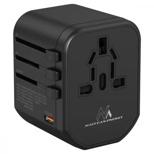 Maclean Travel адаптер socket MCE238N EU US AUS UK