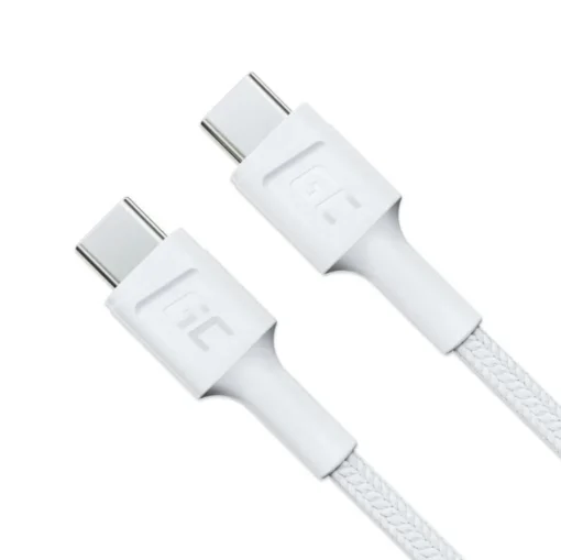 Green Cell PowerStream USB-C to USB-C cable 2m, PD 60W, QC 3.0, white - Image 4