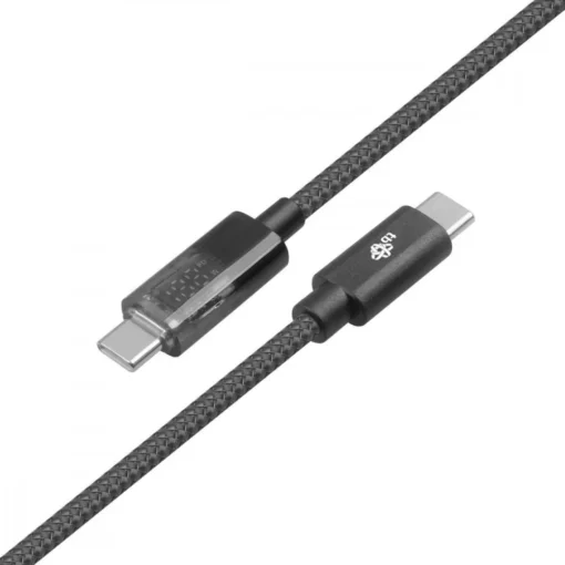 TB USB C Cable 1m with charging indicator LED 100W - Image 3