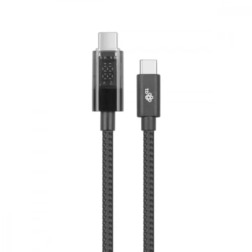 TB USB C Cable 1m with charging indicator LED 100W - Image 4