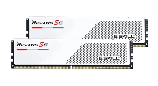 G.SKILL памет за компютър DDR5 32GB (2x16GB) Ripjaws S5 6000MHz CL30 XMP3 white