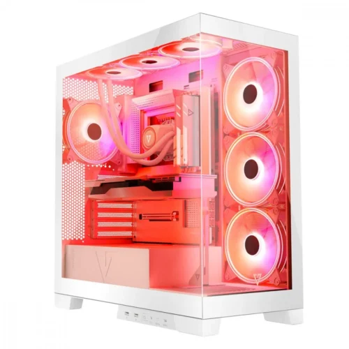 MODECOM WHITE Компютър CASE SPACE ARGB