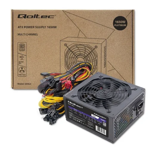 Qoltec ATX 1650W захранващ блок 80 Plus Platinum - Image 3