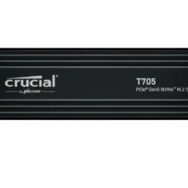 Crucial T705 1TB M.2 NVMe 2280 PCIe5.0 13600/10200 heatsink