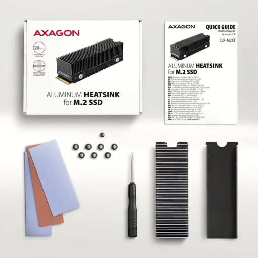 AXAGON CLR-M2XT passive ALU heatsink M.2 20mm heigh - Image 5